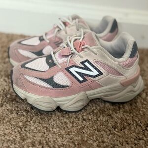 New Balance Kids' Pink and Gray Sneakers